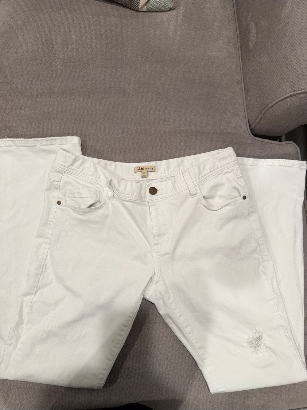 CAbi jeans White Straight Jeans